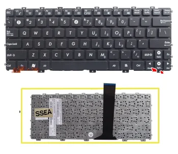 Новая клавиатура на американском и английском языках для ноутбука ASUS Eee PC 1025C 1025CE X101 X101H X101CH, черная клавиатура без рамки