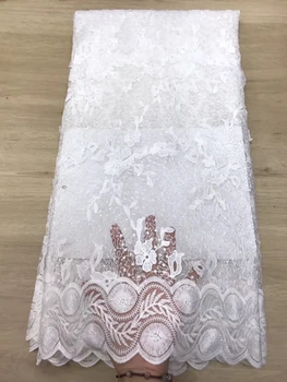 Новое Поступление, Кружевные ткани с блестками, Африканские Нигерийские Тюлевые Сетчатые Кружевные ткани Для Свадебного платья, Бархатные Кружевные ткани