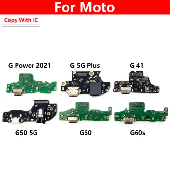 Новый USB Порт Для Зарядки Разъем Платы Запчасти Гибкий Кабель Для Moto E20 E40 G41 G60 G60S G50 5G G Stylus 2021 G Power Edge 20 Lite