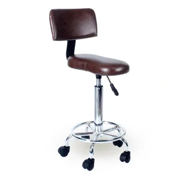 Обработка кожи, вращающийся стул для парикмахерского педикюра, Эргономичное парикмахерское кресло для салона, Портативное Парикмахерское оборудование Taburete Ruedas LJ50BC