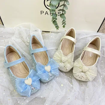 Обувь принцессы для девочек, весна-осень, новая детская танцевальная обувь с квадратным носком на мягкой подошве, модные кроссовки Zapatos Para Niña
