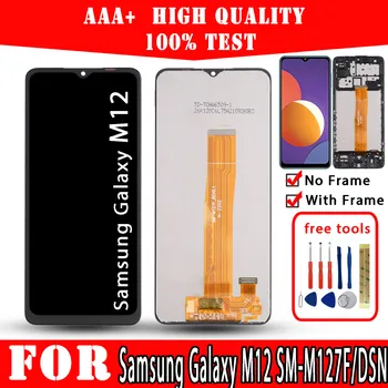 Оригинальный ЖК-дисплей Для Samsung Galaxy M12 SM-M127F/DSN Дисплей Премиум Качества, Запасные Части для сенсорного экрана, Ремонт мобильных телефонов