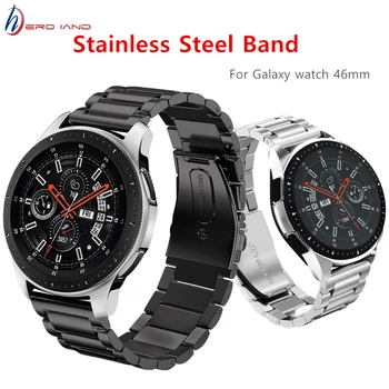 Оригинальный ремешок Для Samsung Galaxy Watch 46 мм браслет Для Huawei watch GT 2 46 мм ремешок для часов 22 мм ремешок из нержавеющей стали браслет