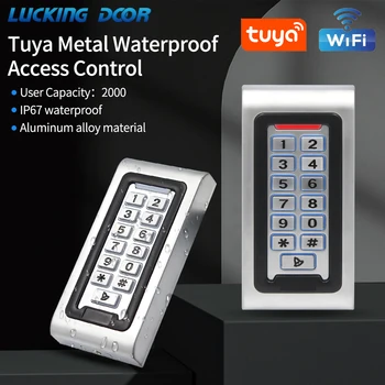 Открытый IP68 Водонепроницаемый WiFi Tuya App Контроль Доступа Цельнометаллическая Клавиатура S601-Wifi Умный Дверной Замок RFID Контроллер Доступа Открывалка