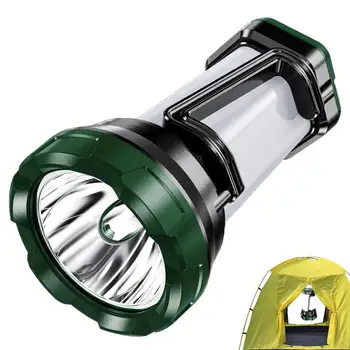 Прожекторный фонарь, перезаряжаемый фонарь, кемпинговые фонари с ручкой, блок питания, USB-выход, IPX4, водонепроницаемый светодиодный прожектор для
