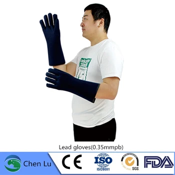 Рекомендуемые свинцовые резиновые перчатки для защиты от рентгеновского излучения На атомной электростанции используйте свинцовые перчатки для радиологической защиты 0,35mmpb