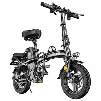Складной электрический велосипед с литиевой батареей 48v12ah, взрывозащищенный бескамерный электрический велосипед с многократным демпфированием