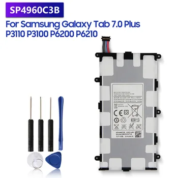 Сменный Аккумулятор SP4960C3B Для Samsung GALAXY Tab 7.0 Plus P6200 P6210 P3110 P3100 Аккумуляторная Батарея Планшета 4000 мАч