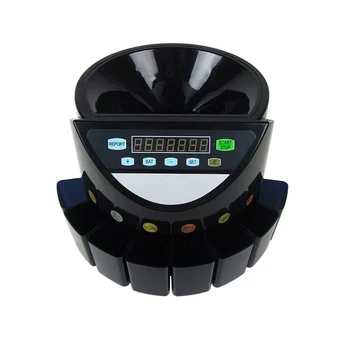 Сортировщик XD-9002 счетчика монет со светодиодным дисплеем Цифровой Автоматический (настраиваемый) Электрический сортировщик монет 220 В/110 В
