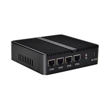 Устройство Micro Firewall, HUNSN ARC06, Intel Celeron J4125, Мини-ПК, OPNsense, Untangle, VPN, Компьютер-маршрутизатор, 4xIntel I211 LAN, 4USB, HD, COM