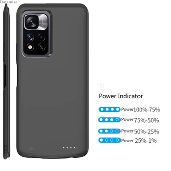 чехол powerbank для Xiaomi Redmi 10 Чехол для зарядного устройства Портативный внешний аккумулятор Redmi 10 Prime Pro Чехол для зарядки Power Bank