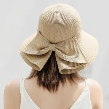 Шляпа с широкими краями, Большая Пляжная шляпа, Женская Солнцезащитная шляпа с защитой от ультрафиолета, Складная Солнцезащитная шляпа, Праздничная спортивная шляпа на открытом воздухе