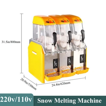 Электрическая Машина для Таяния снега 12л, машина для приготовления снежной грязи, коммерческая машина для приготовления Слякоти, Производитель холодных напитков
