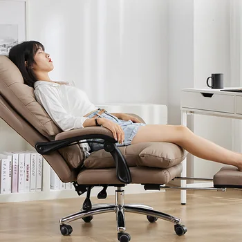 Эргономичная подушка для офисного кресла для компьютера, Роскошное офисное кресло для игр в гостиной, Удобная мебель для дома